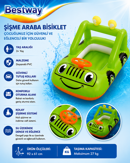 Şişme Araba Motifli Simit